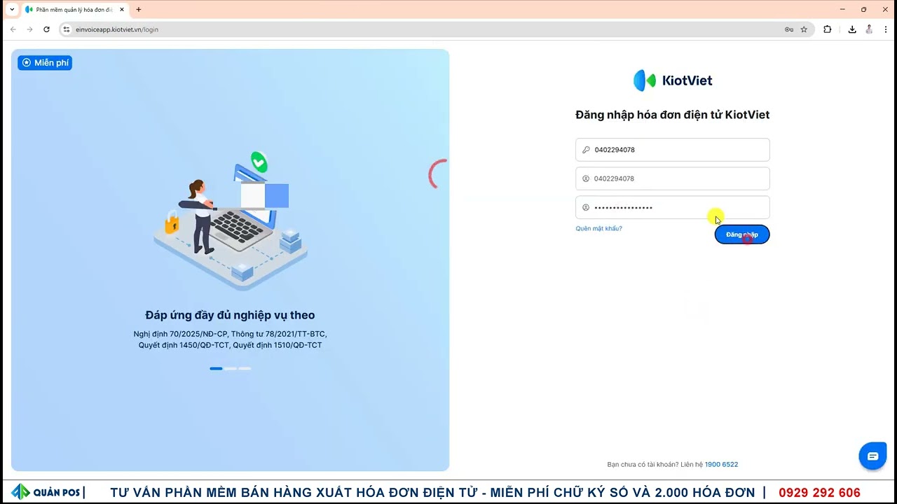 Hướng dẫn đăng ký xuất hóa đơn điện tử trên Kiotviet | Quản Pos