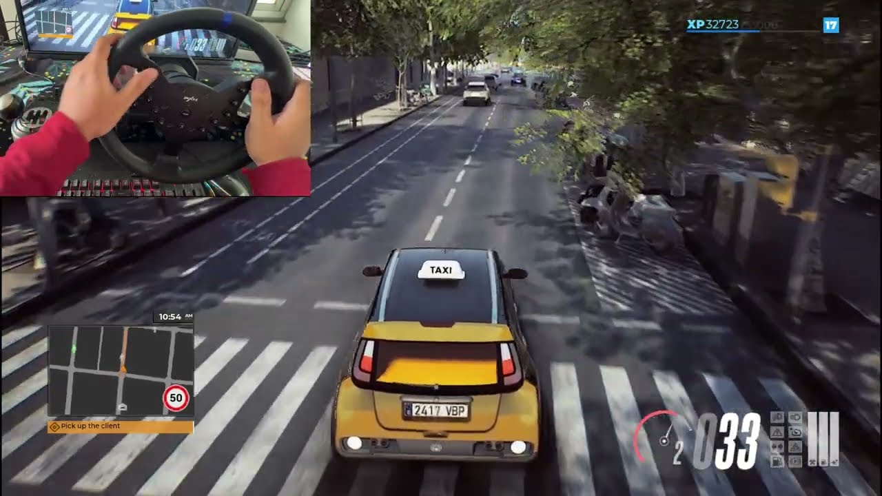 Traffic, Chaos & a Close Call with Police! in Taxi Life with PXN V99: