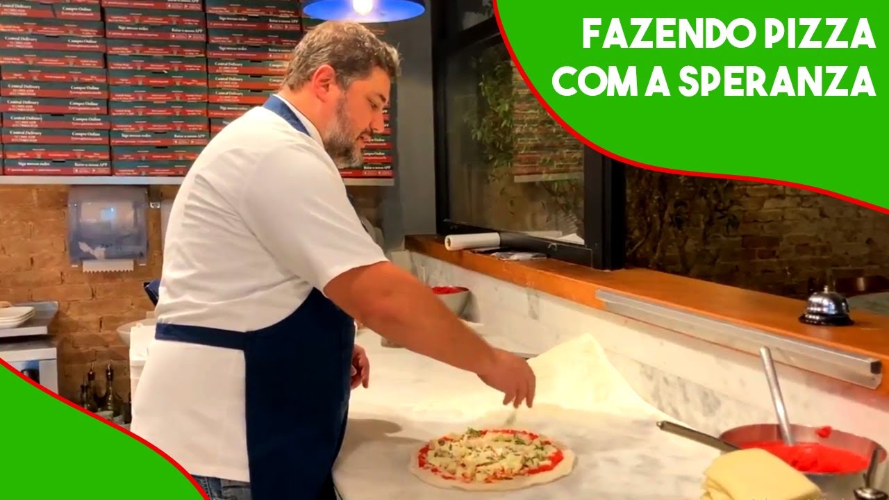 FAZENDO PIZZA COM A SPERANZA