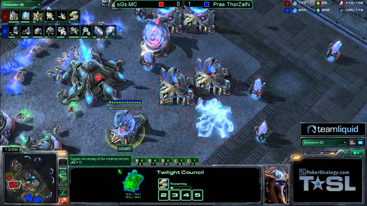 Игра 2 — oGs.MC против Prae.ThorZaIN — TSL3 Ro8 Матч 2