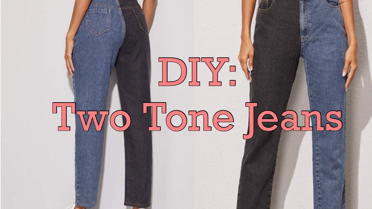 DIY: HOW TO MAKE TWO TONE JEANS