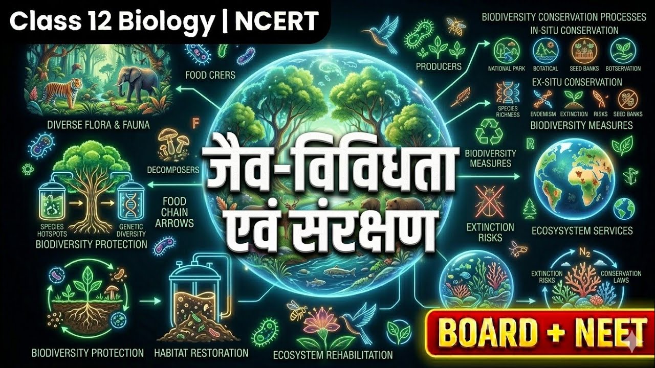 Class 12 Biology Chapter 13 | जैव-विविधता एवं संरक्षण | NCERT Line by Line | Board + NEET