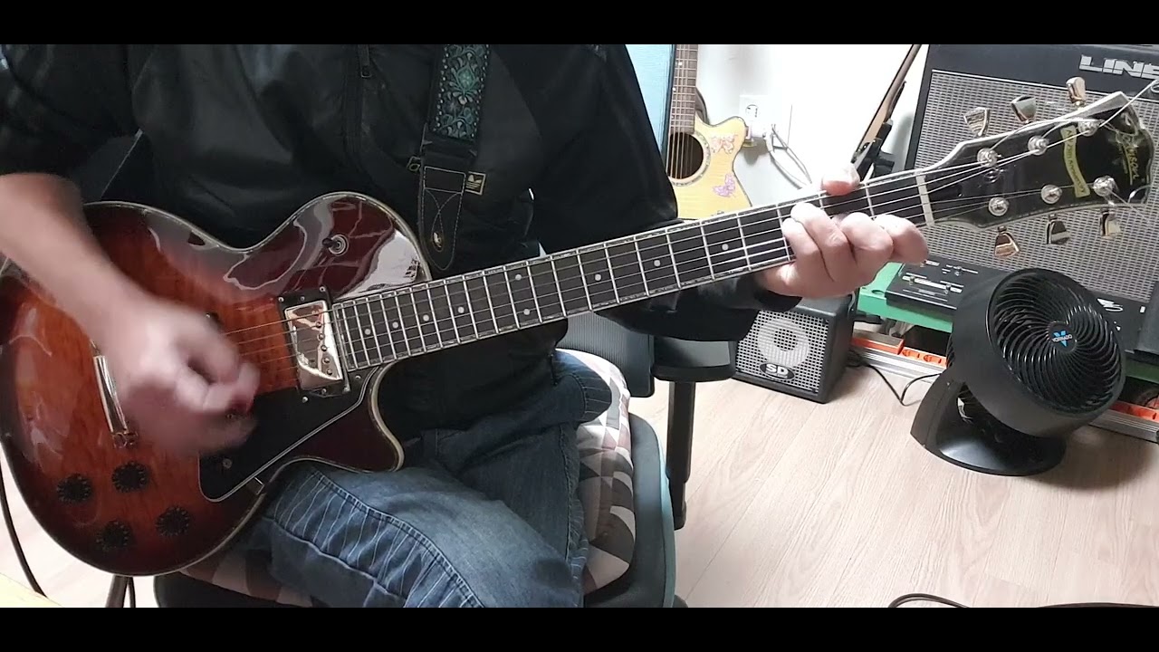 Chris Rea - The Road to Hell .~.  Rhythm Guitar Practicing (Johnson Guitar Clean)