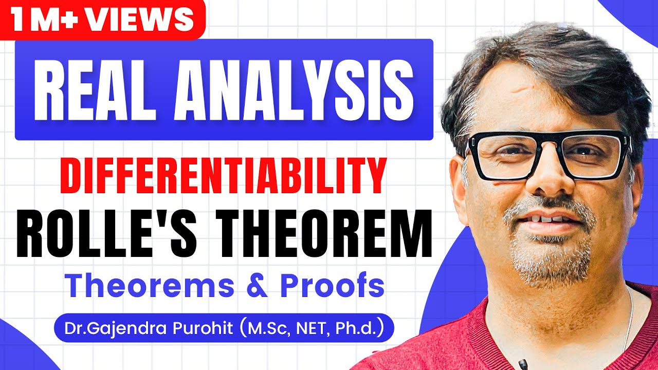 Real Analysis | Mean Value Theorem | Rolle's Theorem - Proof & Examples
