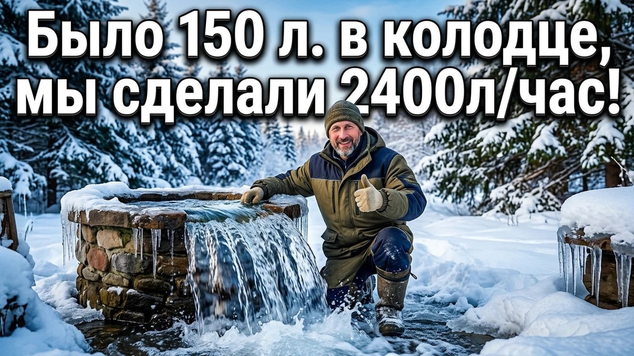 Срочный заказ по углублению колодца, и такой результат!