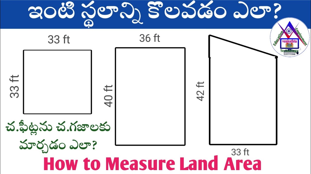 How to Measure Land Area in Telugu | ఇంటి స్థలాలను సులువుగా & ఖచ్చితంగా కొలవడం ఎలా?
