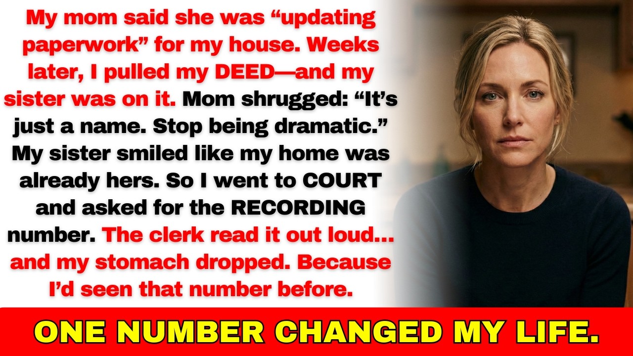 My Mom Quietly Added My Sister to My Deed—In Court, the Recorder Read the Recording Number…