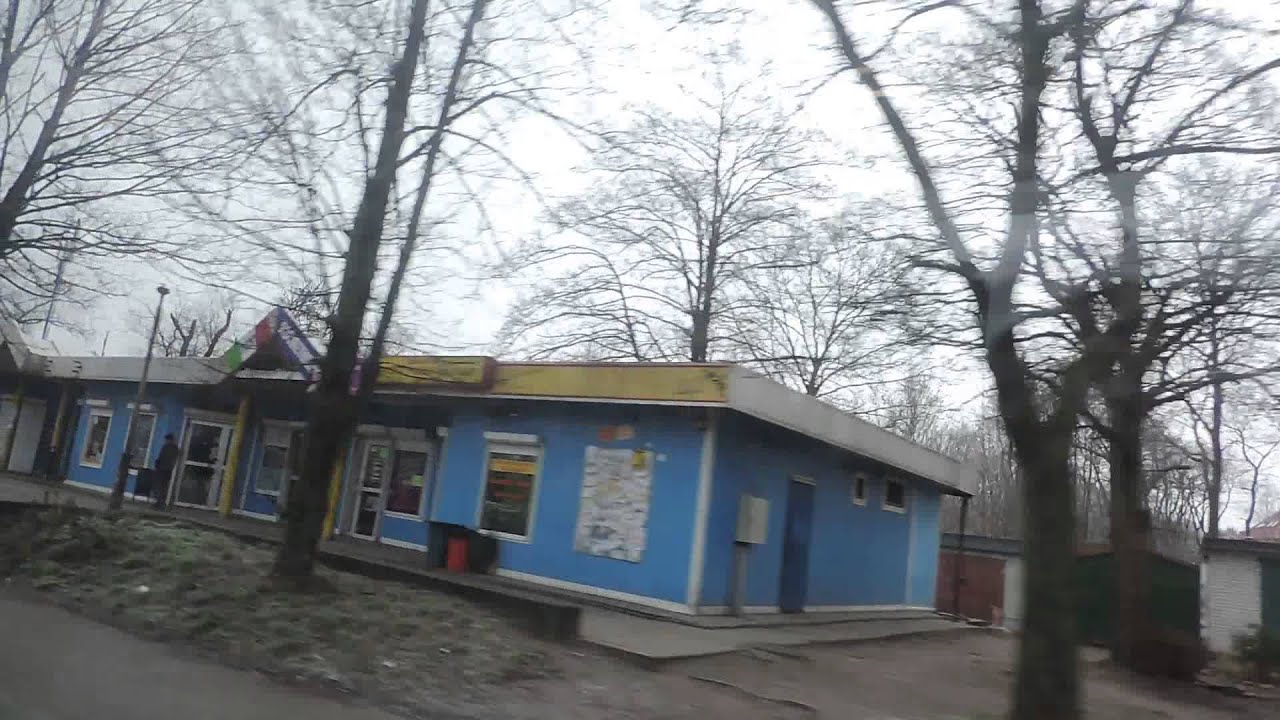 Калининград Улица Александра Невского из автобуса