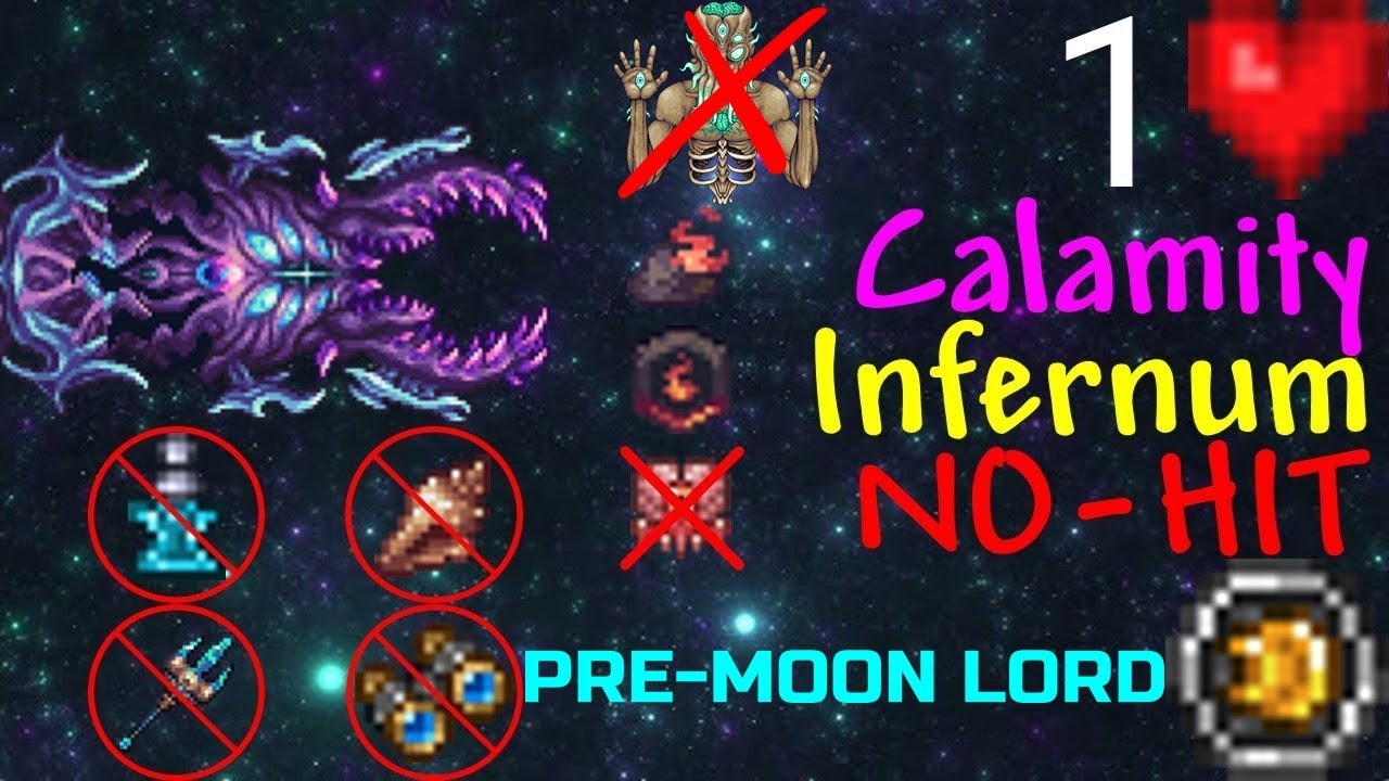 ПОЖИРАТЕЛЬ БОГОВ ДО ЛУННОГО ЛОРДА БЕЗ УРОНА В CALAMITY INFERNUM БЕЗ ТЕЛЕПОРТАЦИИ И АБЬЮЗОВ | NO-HIT