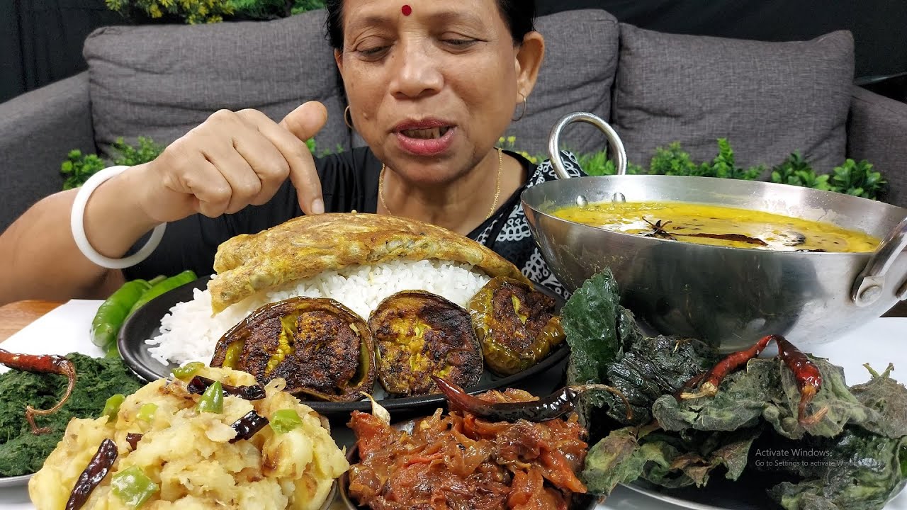 ASMR Masala OMELETTE With Rice Food Eating Show