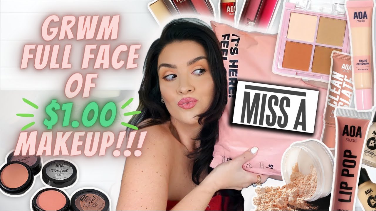 Full Face GRWM with ALL SHOP MISS A MAKEUP!! $1 MAKEUP!!!