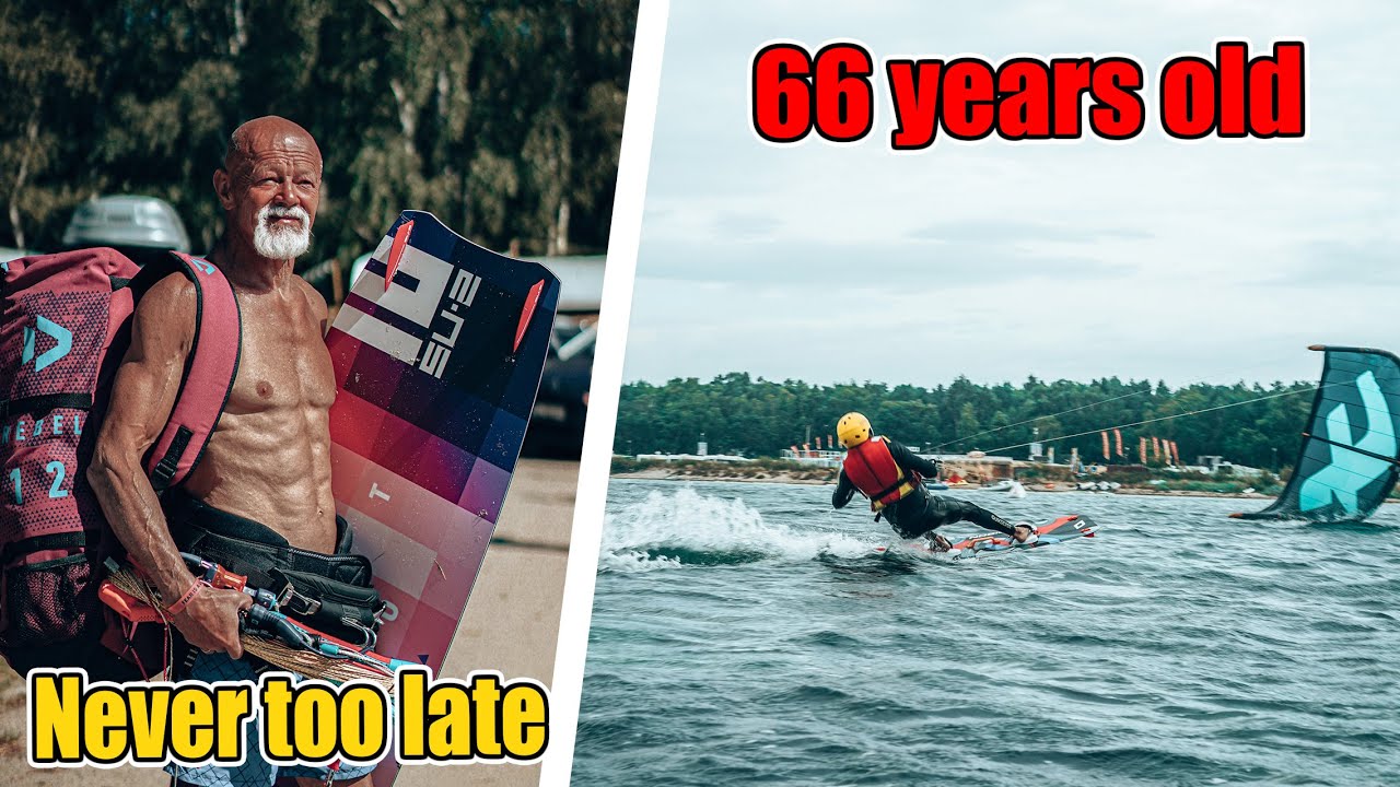 Ogarnąłem KITESURFING!!!***66 lat***SUBTITLES***