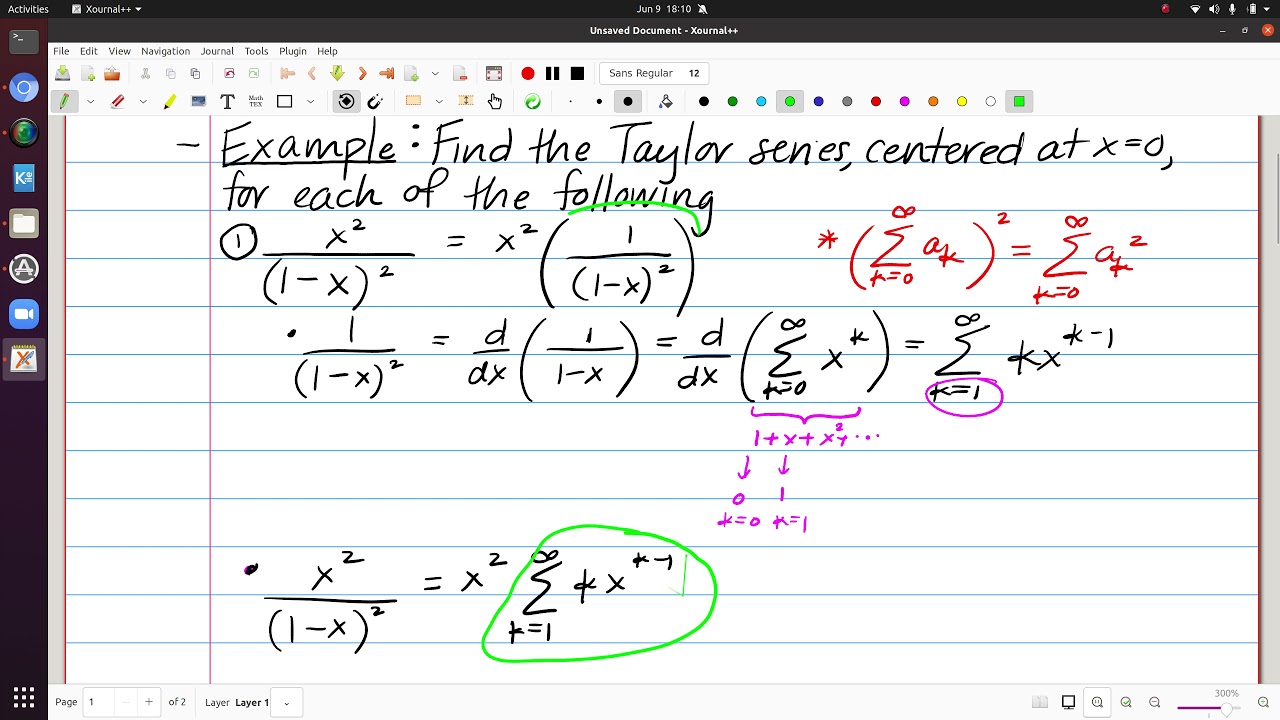 New Taylor Series from Old - More Advanced Examples