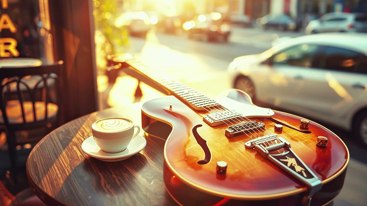 Cozy Slow Jazz Guitar in a Quiet Café ☕ Elegant Lo-Fi Morning Atmosphere
