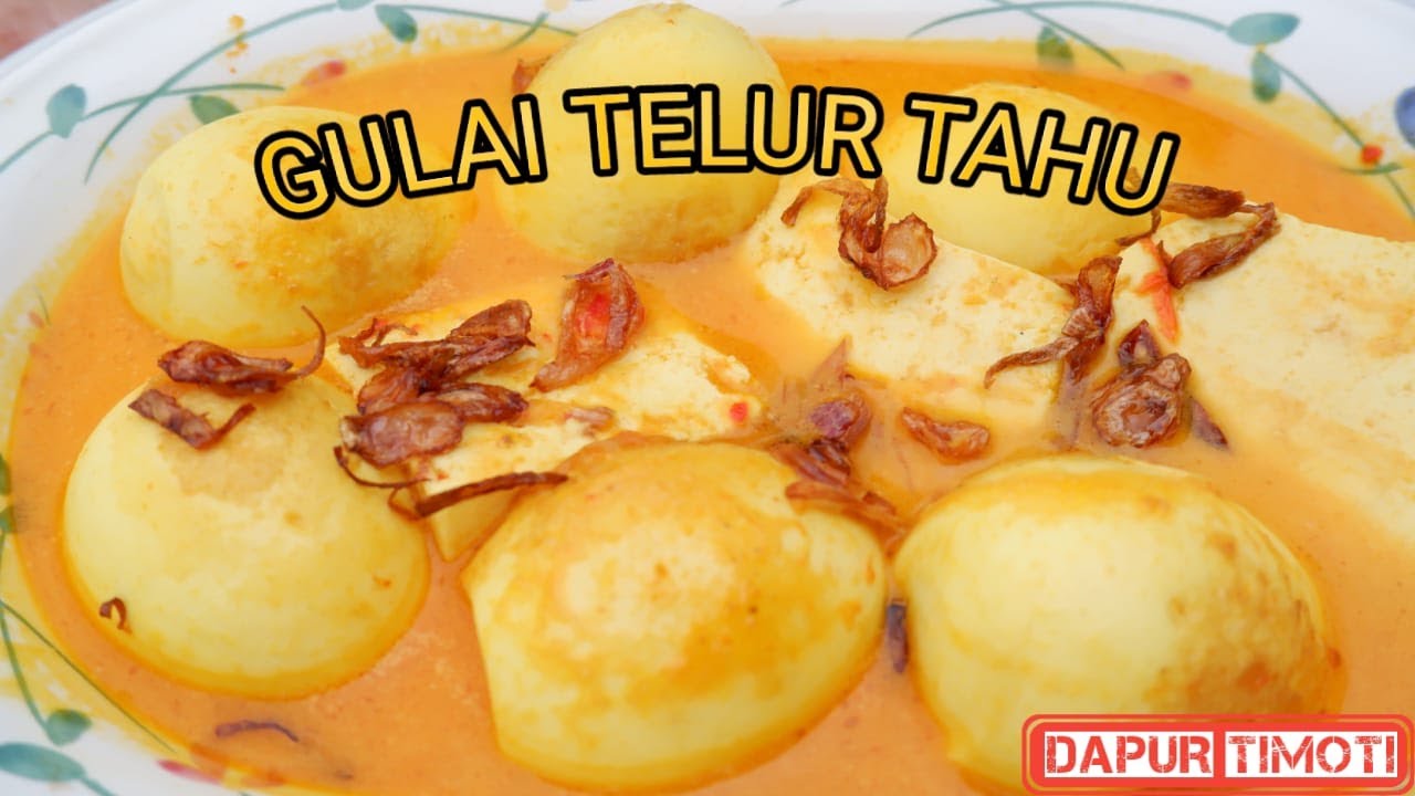 Gulai Telur Tahu cocok di hidangkan di Tanggal Tua | Murah mudah sehat dan bergizi !!