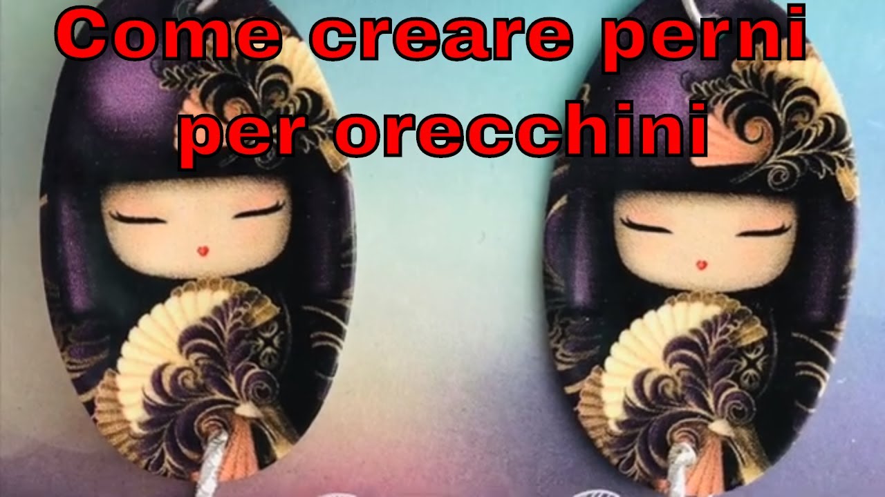 Come realizzare e personalizzare dei perni per orecchini #gioielli resina #tutorial gioielli