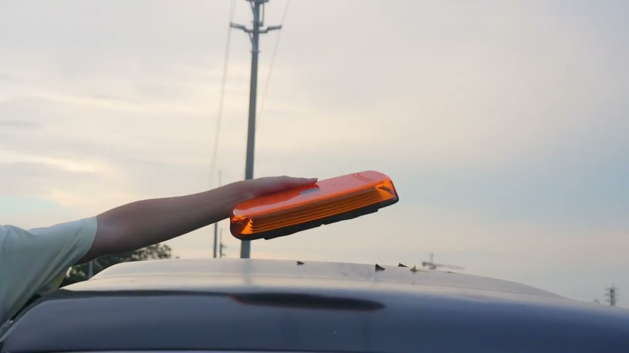 Durable app-controlled W12R mini strobe light bar with waterproof design and easy installation.