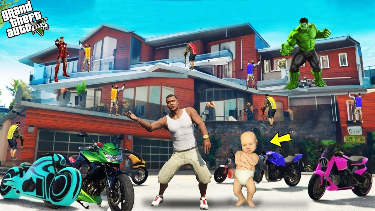 ФРАНКЛИН МЕН БАЛА ЖАҢА ҮЙ СОҚТЫ (GTA V)