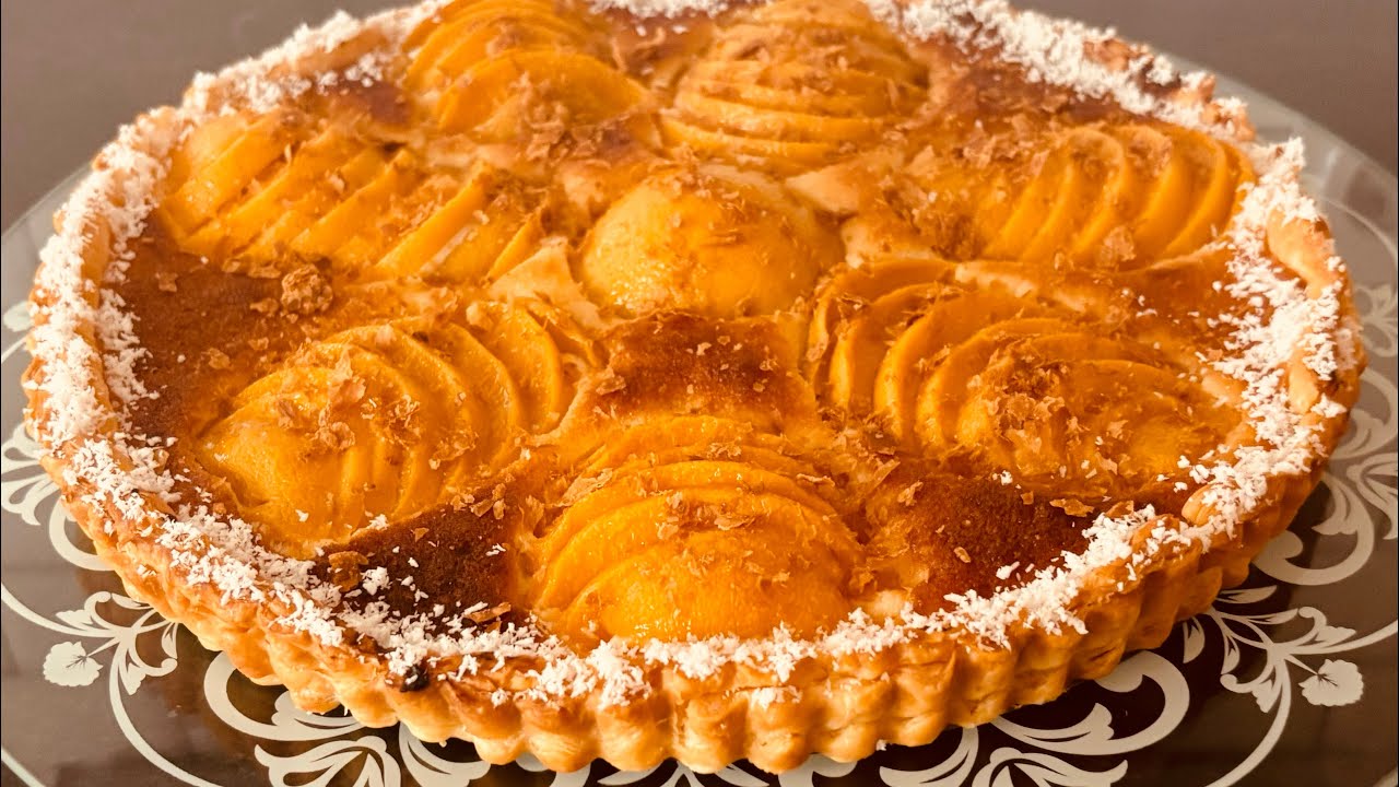 TARTE AUX PÊCHES  NOIX DE COCO