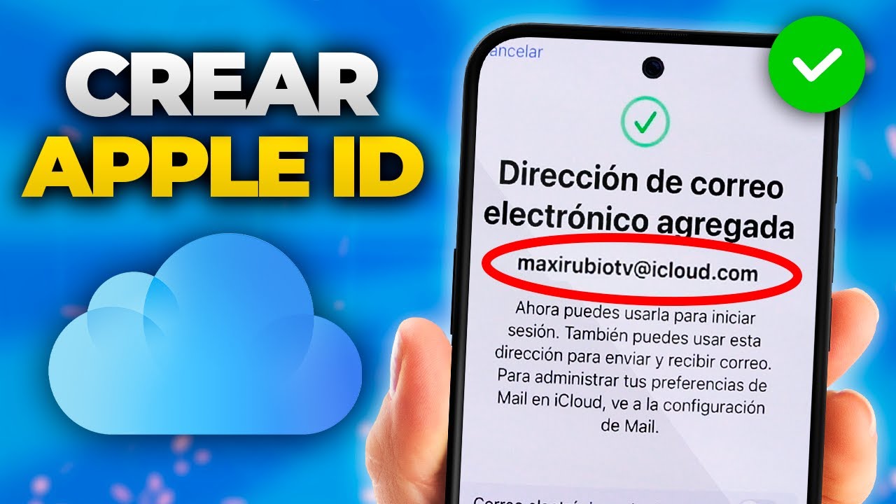 C&oacute;mo CREAR una CUENTA de iCloud o Apple ID (F&aacute;cil y R&aacute;pido)
