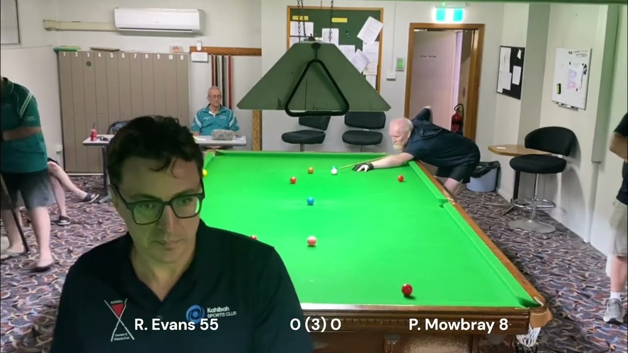 Tony Tamplin Snooker Shield (NDBSA) - R. Evans vs P. Mowbray 25-2-26