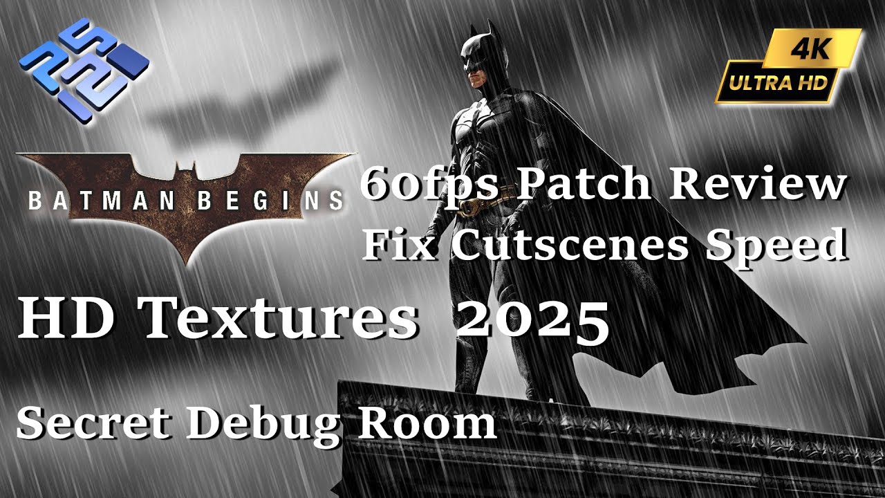 Batman Begins  8K  ~New PCSX2  HD Texture 2025  Perfect 60fps Patch | PS2 PC Debug Gameplay