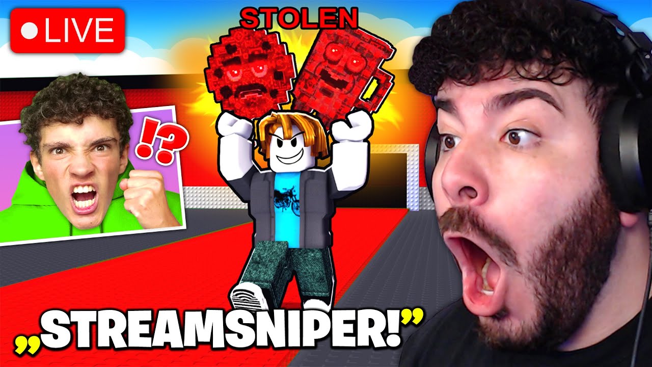 Ich STREAMSNIPE IHN in PVP mit 2. ACCOUNT und es ESKALIERT KOMPLETT ... Steal A Brainrot