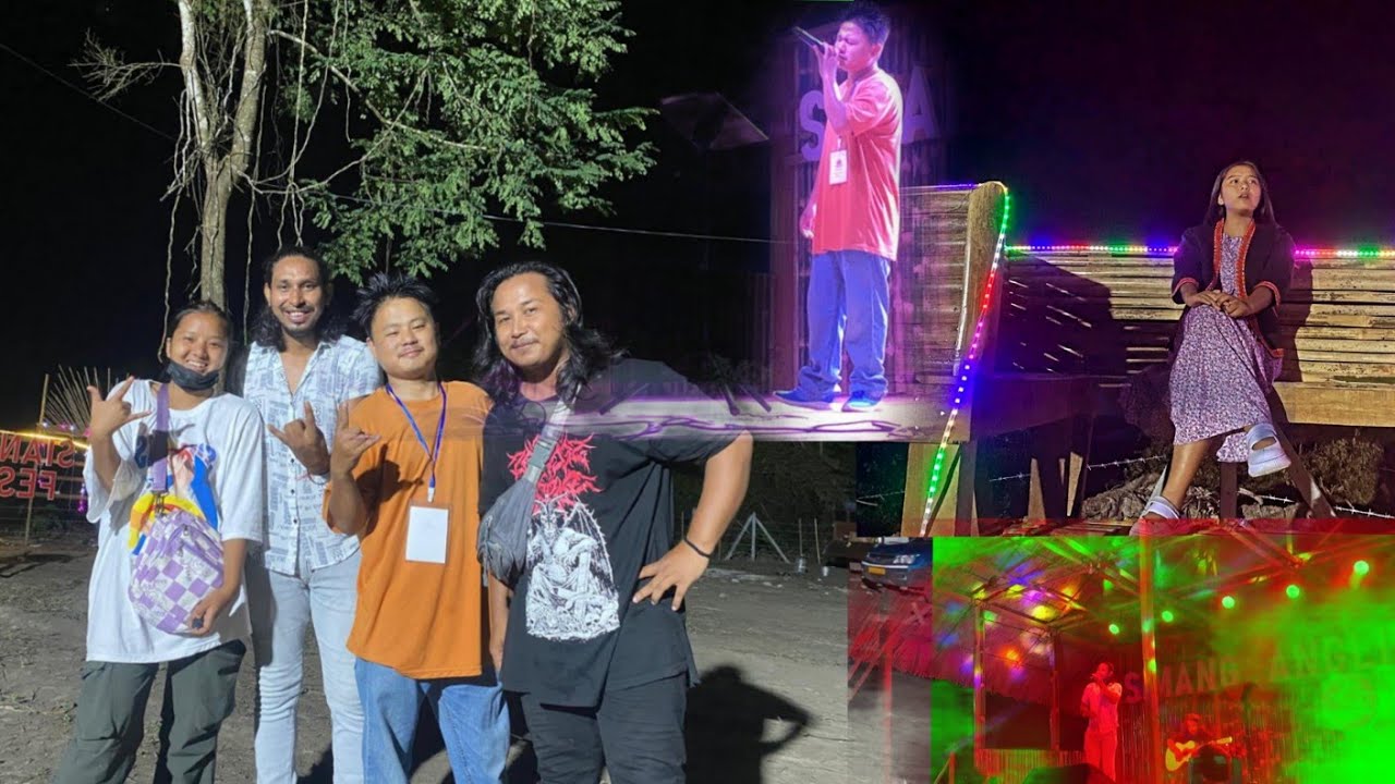 Night view of simang siang angling fest #boleng🥳  Musical  Night 🌃 🎵🎷with talented singer 😌❤️