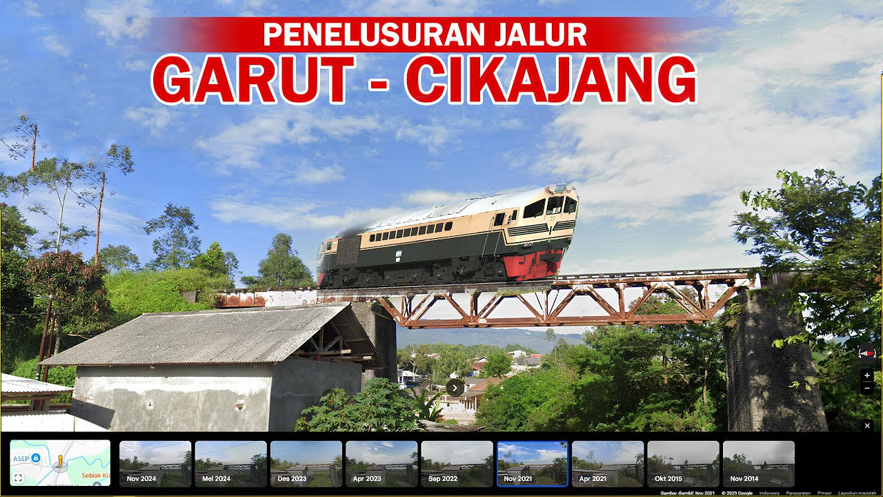 Penelusuran Jalur Kereta Mati GARUT - CIKAJANG | Google Maps Indonesia