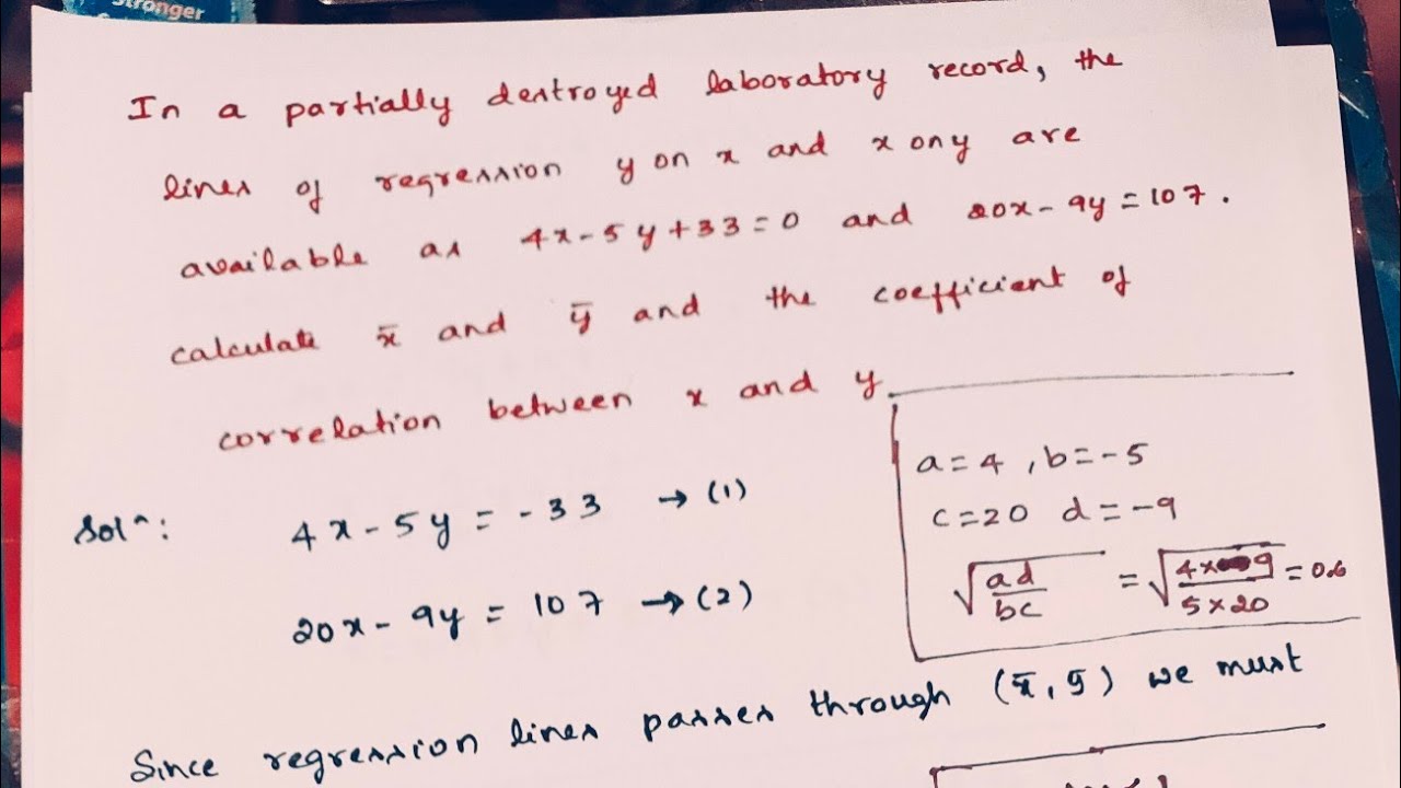 [21MATCS41] Model Question Paper 1 (Q.5b) | Module 3 Statistical Methods and Curve Fitting