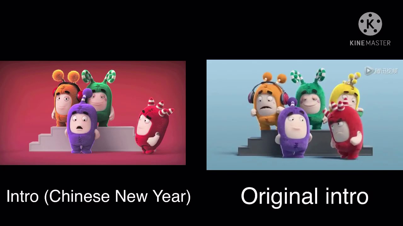 Oddbods Intro: Original Vs Chinese New Year