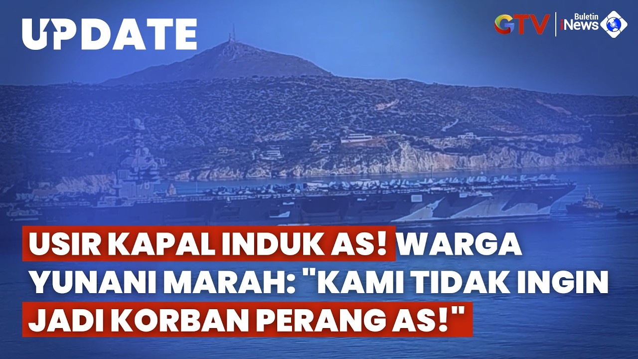 Aksi Protes Keras Warga Yunani Saat Kapal Induk Terbesar AS  Menuju Timur Tengah