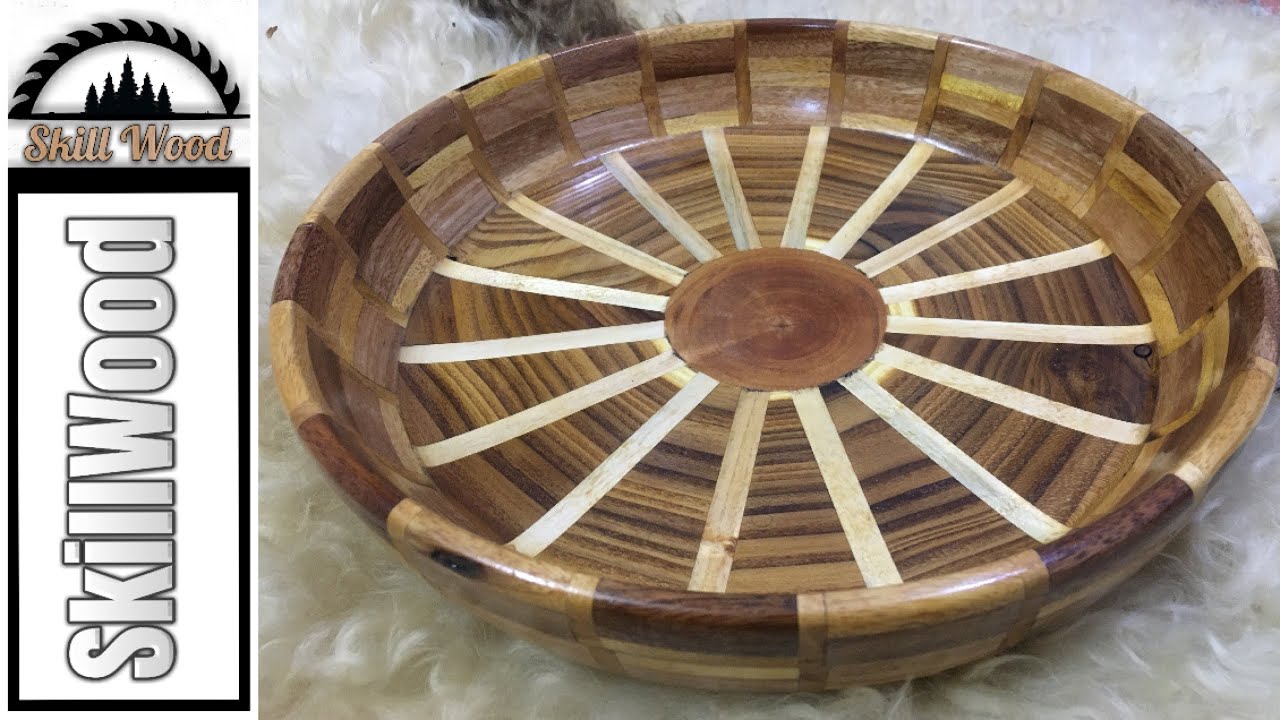 Wooden fruit bowl