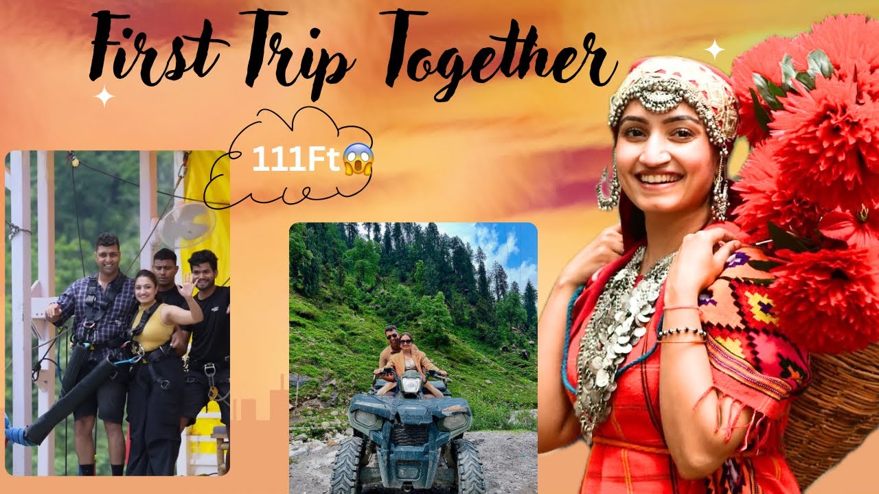 Way to Manali | First trip ✈️ | Longest Bungee Jumping | 111Ft high 😱 | Ganga River Pooje 🙏