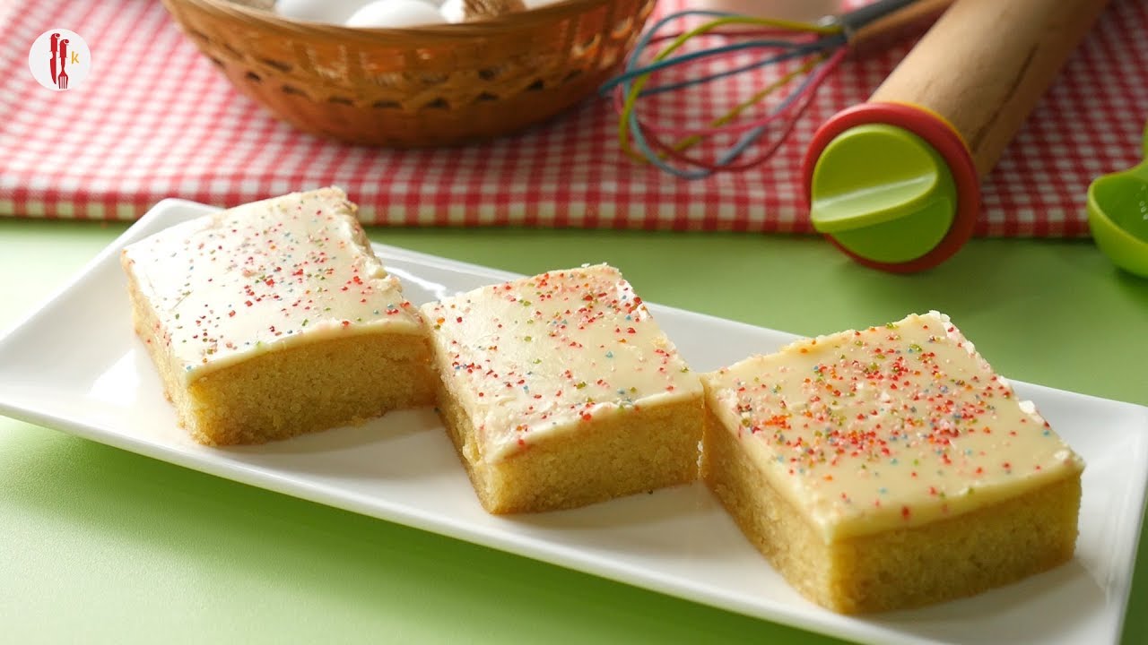 Texas Vanilla Sheet Cake by Food Fusion Kids