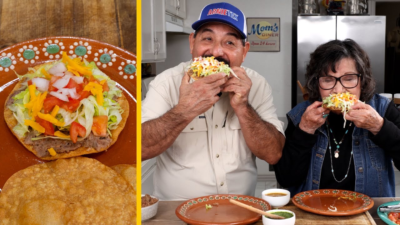 CHALUPAS! | My Mom's Delicious Homemade Recipe for TOSTADAS
