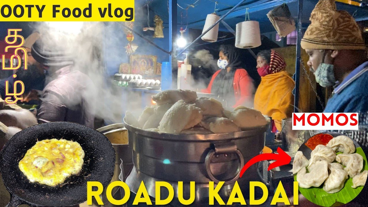 Ooty Food Tour 🧆❤️ | Roadu kadai taste ultimate 🤤 | spicy momos 🍲 | Tamil