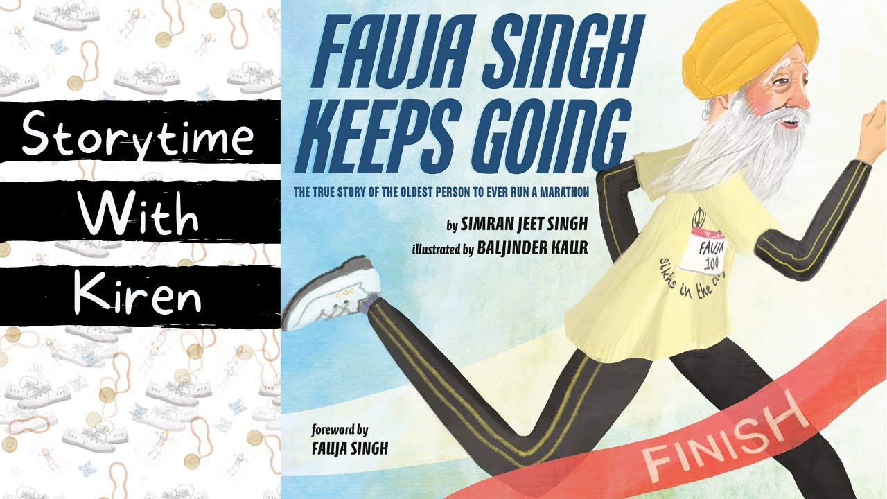 👟  Kids Book Read Aloud : Faujah Singh Keeps GOING