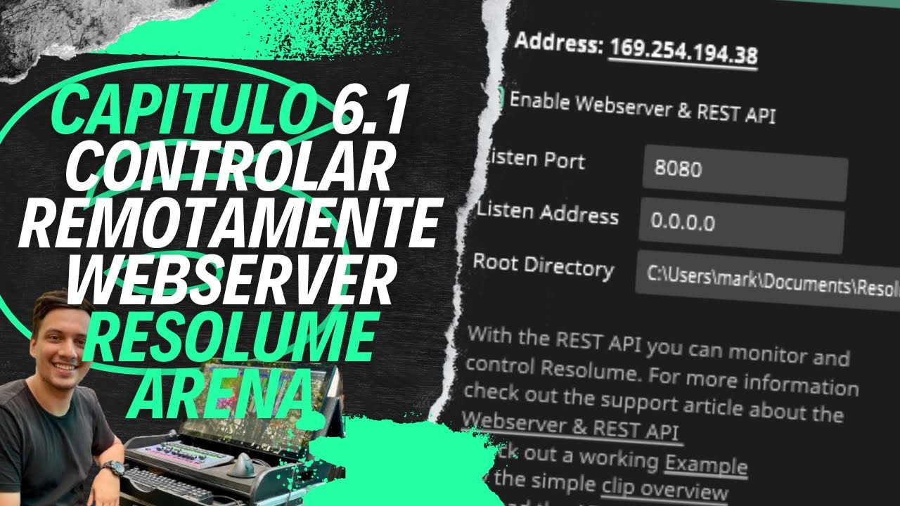Como controlar resolume Remotamente sin aplicaciones (resolume webserver)