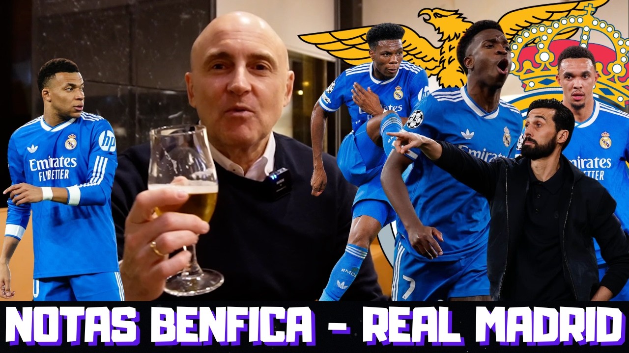¿SOBRESALIENTES VINICIUS Y TCHOUAMENI? ¿ARBELOA HA DADO EN LA TECLA? NOTAS BENFICA vs REAL MADRID