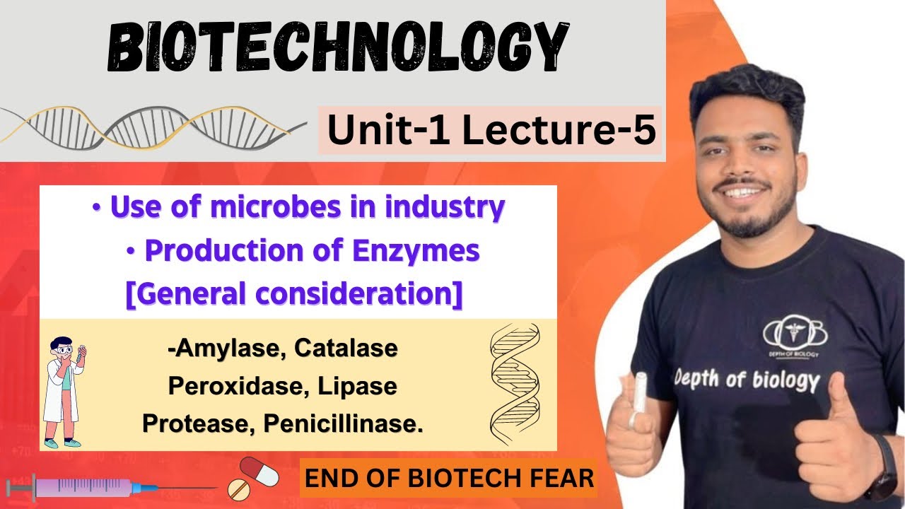 Use of microbes in industry || production of enzyme general consideration || Biotechnology