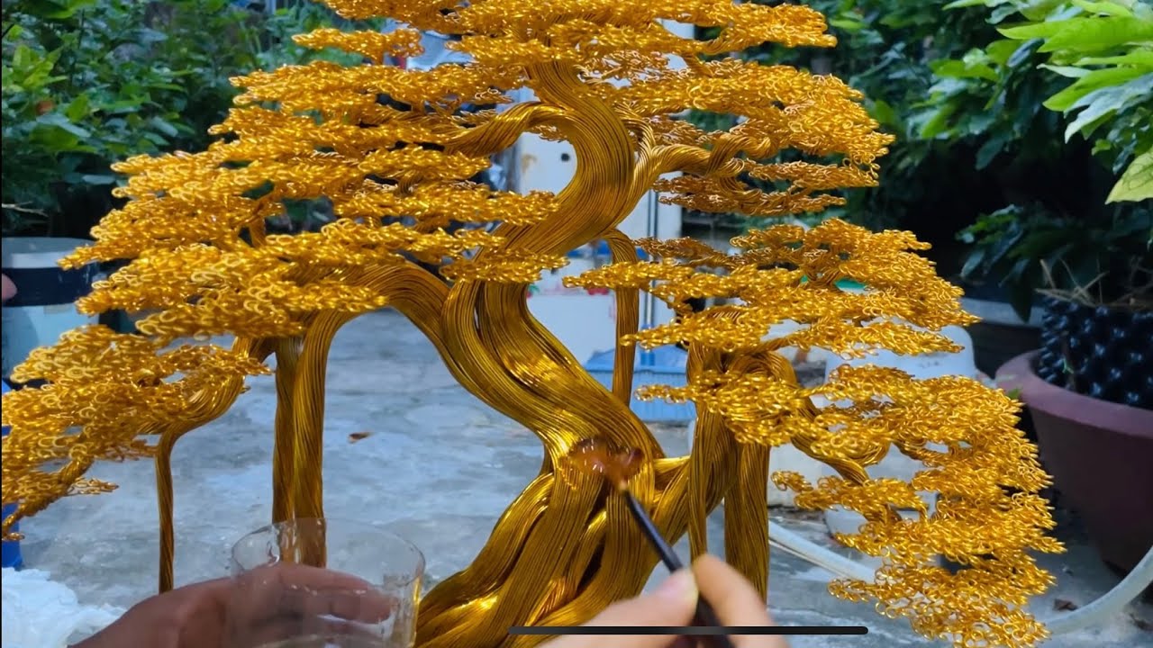 Hướng dẫn cách hoàn thiện cây bonsai dây đồng, bằng keo epoxy đầy đủ nhất. how to make copper wire