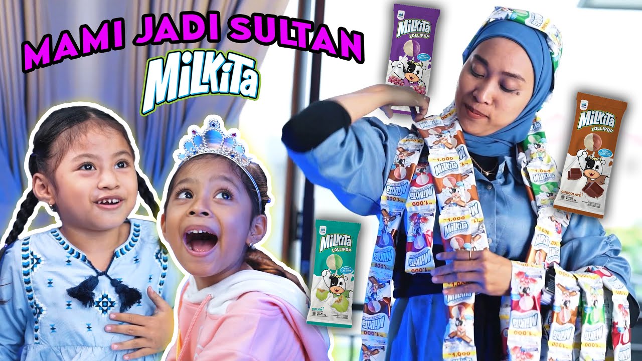 DRAMA MAMI JADI SULTAN PERMEN MILKITA AJAIB!! BISA MENGABULKAN APAPUN YANG KITA MAU!!