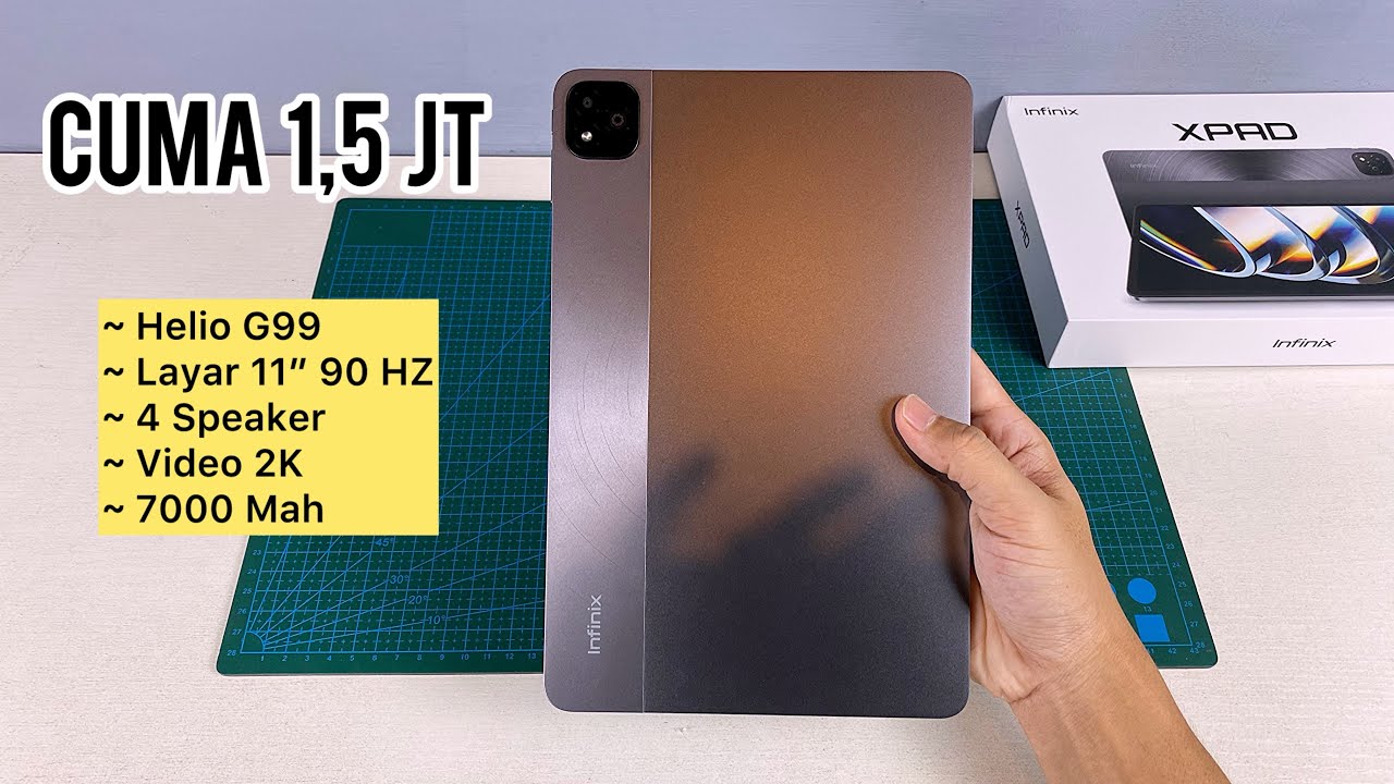 Unboxing Infinix Xpad, Tablet Infinix Harganya Cuman 1 Jutaan Tapi Spek Mantap & Desain Keren !!