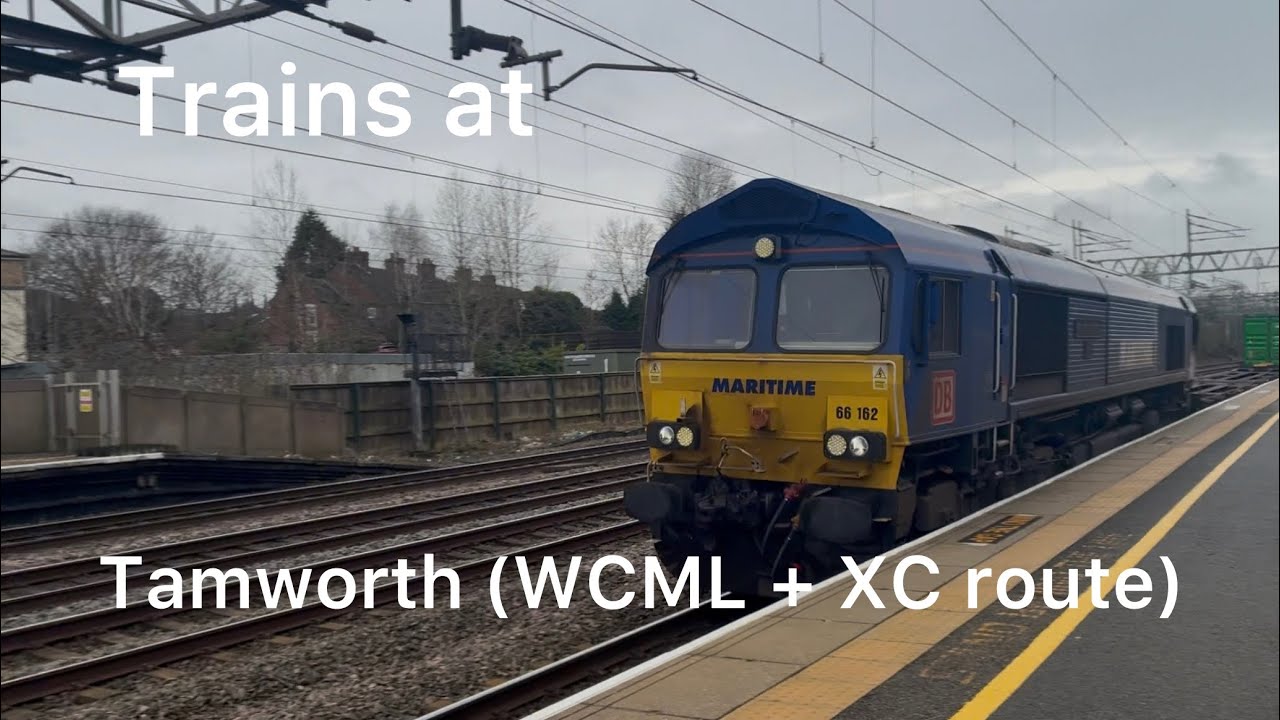Trains at Tamworth 20/02/26 (WCML + XC route)