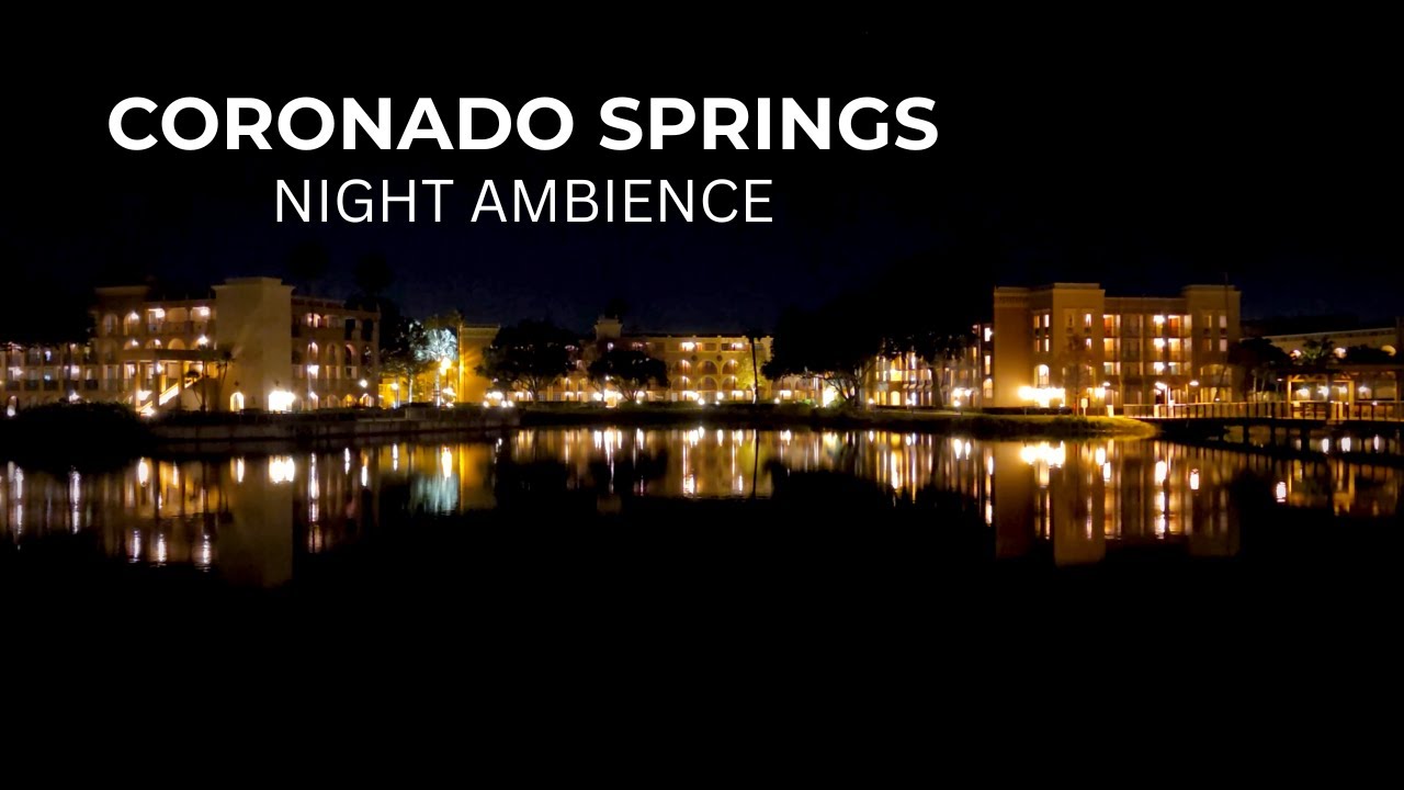Disney&rsquo;s Coronado Springs at Night | Peaceful Resort Ambience (4K)