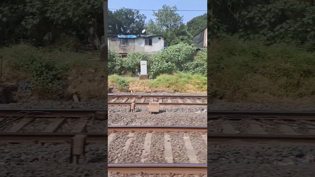 Mumbai local train slow motion 