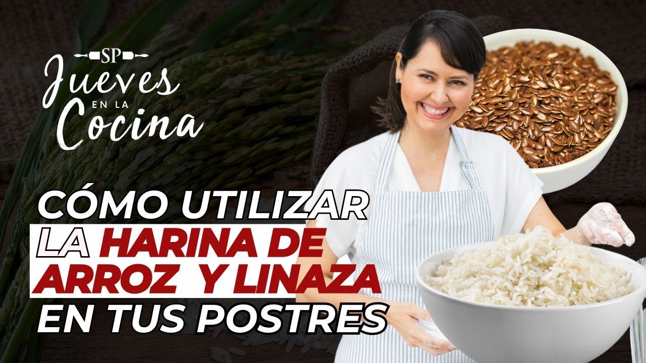 Cómo utilizar la harina de linaza y arroz en tus postres saludables