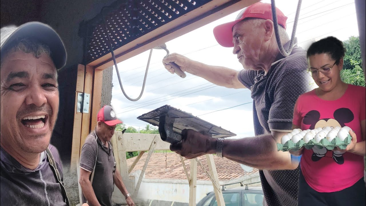 FUI TRABALHAR NA OBRA QUE PAPAI ESTA FAZENDO 