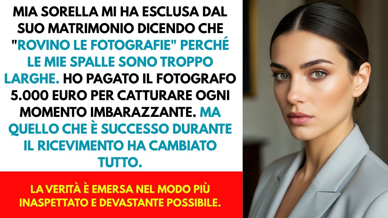 Mia sorella mi ha esclusa dal matrimonio dicendo “rovino le foto” — così ho pagato il fotografo.